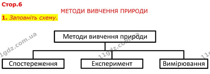 Стор. 6 — 1 — ГДЗ Робочий зошит Природознавство 5 клас Мечник — ГДЗ Робочий зошит Природознавство 5 клас Мечник