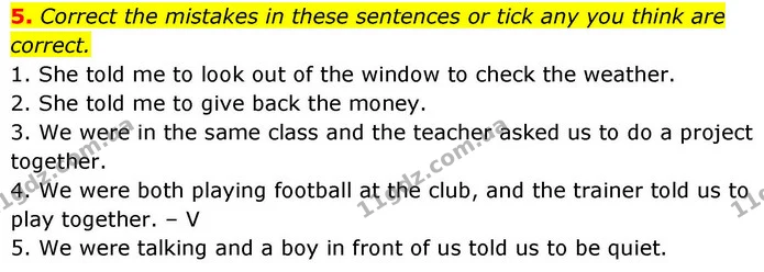 5. Correct the mistakes in these sentences or tick any you think are correct. — ГДЗ робочий зошит Англійська мова 8 клас Гарет Джонс 2025
