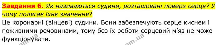 Стор. 73 — 6 — ГДЗ Робочий зошит біологія 8 клас Мирна — ГДЗ Робочий зошит біологія 8 клас Мирна