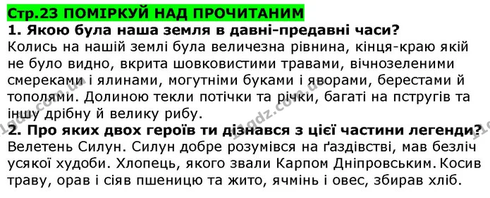 Стор. 23 — 1-2 — ГДЗ Українська література 5 клас Коваленко 2018 — ГДЗ Українська література 5 клас Коваленко 2018