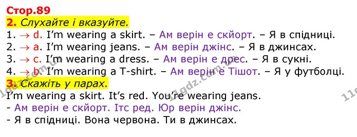 2. Слухайте і вказуйте. — ГДЗ Англійська мова 2 клас Мітчелл