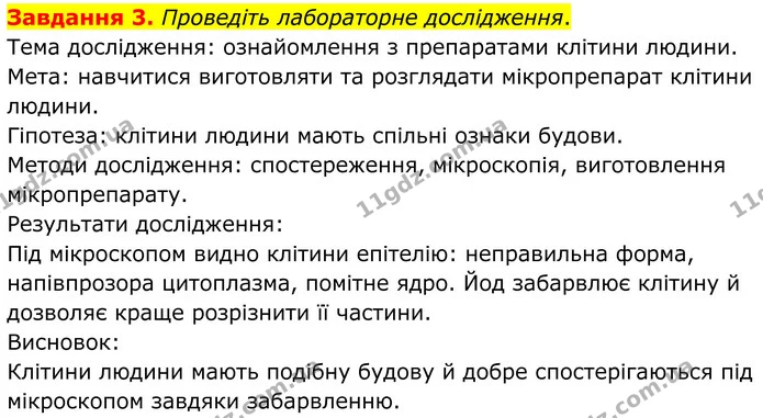 Стор. 11 — 3 — ГДЗ Робочий зошит біологія 8 клас Мирна — ГДЗ Робочий зошит біологія 8 клас Мирна