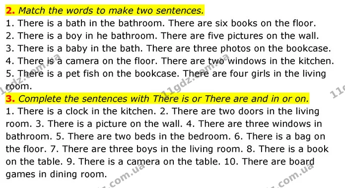 2. Match the words to make two sentences. — ГДЗ Робочий зошит Англійська мова 5 клас Коста (prepare 5)