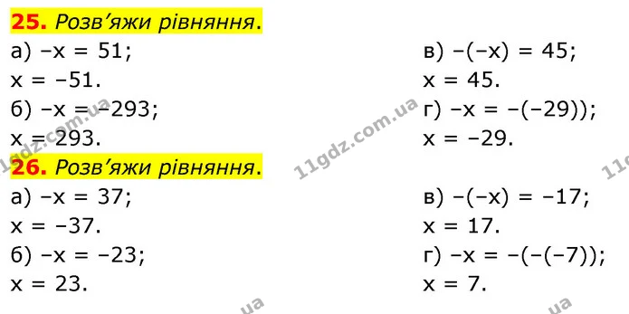 25. Розв’яжи рівняння. — ГДЗ Математика 6 клас Бевз 1-2 ч.