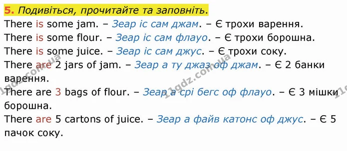 5. Подивіться, прочитайте та заповніть. — ГДЗ Англійська мова 4 клас Карпюк НУШ