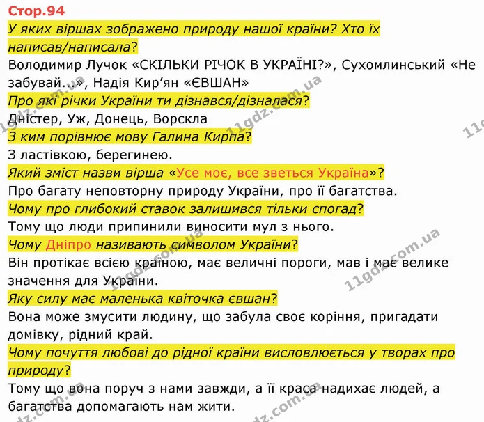 Назви творів і їхніх авторів/авторок. — ГДЗ Українська мова та читання 4 клас Савченко