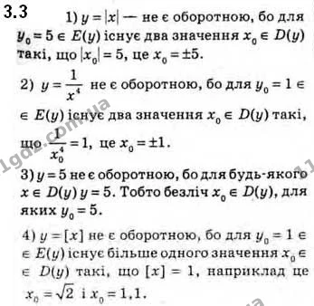 3.3 Побудуйте графік функції: — ГДЗ Алгебра 10 клас Мерзляк 2018 (Поглиблений)