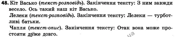 48 — ГДЗ Українська мова 4 класс Хорошковська, Воскресенська 2015