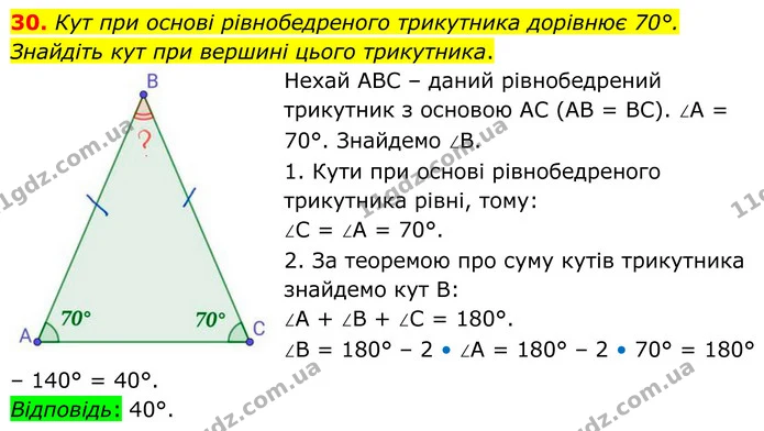 30 — ГДЗ Геометрія 8 клас Істер