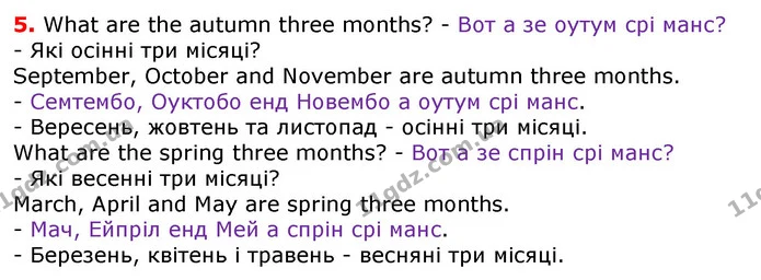 Стор. 119 — 5 — ГДЗ Англійська мова 3 клас Карпюк — ГДЗ Англійська мова 3 клас Карпюк