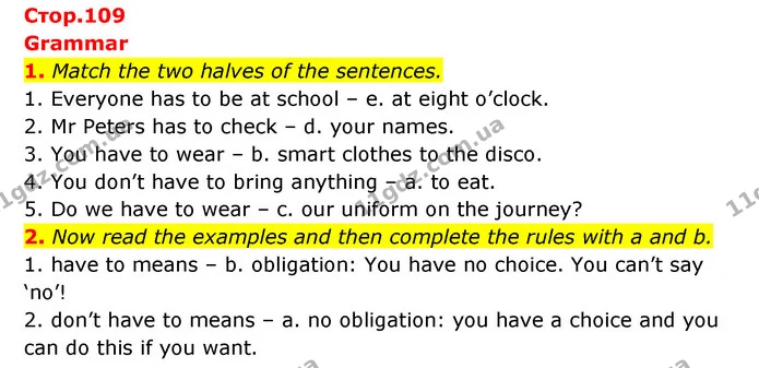 1. Match the two halves of the sentences. — ГДЗ Англійська мова 6 клас Коста (Prepare 6)