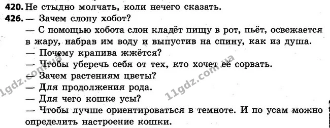 420-426 — ГДЗ Русский язык 4 класс Самонова, Стативка 2015