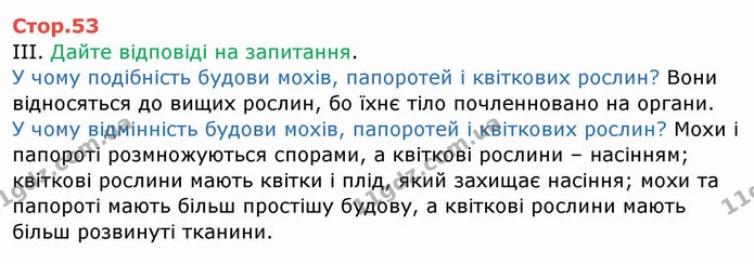 Стор. 53 — 1 — ГДЗ Робочий зошит Біологія 6 клас Мечник — ГДЗ Робочий зошит Біологія 6 клас Мечник