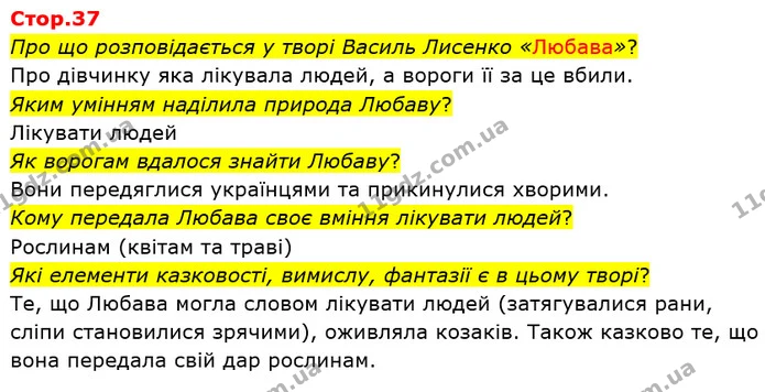 Про що розповідається у творі Василь Лисенко «Любава»? — ГДЗ Українська мова 4 клас Вашуленко 2021 2 частина