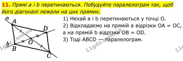 11 — ГДЗ Геометрія 8 клас Істер