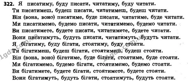 322 — ГДЗ Українська мова 4 класс Хорошковська, Воскресенська 2015