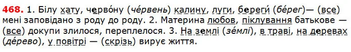 468 — ГДЗ Українська мова 5 клас Глазова 2018 — ГДЗ Українська мова 5 клас Глазова 2018