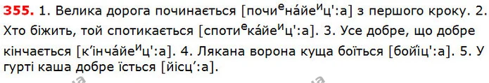 355 — ГДЗ Українська мова 5 клас Глазова 2018 — ГДЗ Українська мова 5 клас Глазова 2018