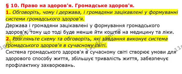 1. Обговоріть, чому і держава, і громадяни зацікавлені у формуванні системи громадського здоров'я. — ГДЗ Здоров’я, безпека 6 клас Шиян