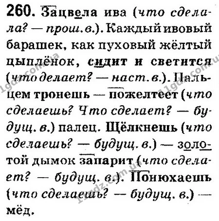 260 — ГДЗ Русский язык 4 класс Сильнова, Каневская 2015