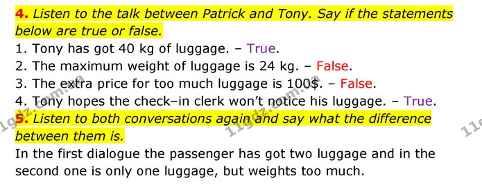 4. Listen to the talk between Patrick and Tony. Say if the statements below are true or false. — ГДЗ Англійська мова 6 клас Карпюк 2023