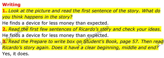 1. Look at the picture and read the first sentence of the story. What do you think happens in the story? — ГДЗ робочий зошит Англійська мова 8 клас Гарет Джонс 2025