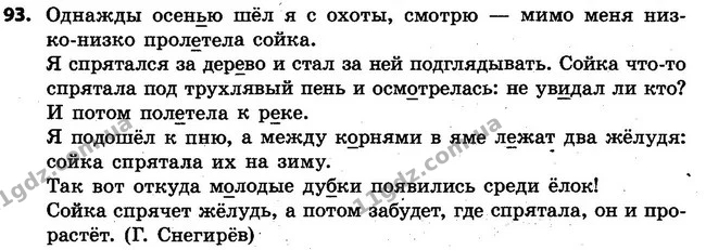 93 — ГДЗ Русский язык 4 класс Самонова, Стативка 2015