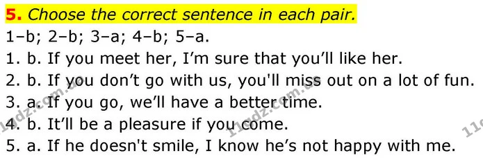 5. Choose the correct sentence in each pair. — ГДЗ робочий зошит Англійська мова 8 клас Гарет Джонс 2025