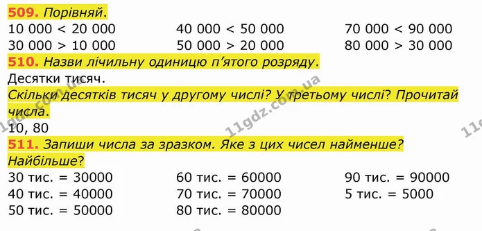 509. Порівняй. — ГДЗ Математика 4 клас Заїка