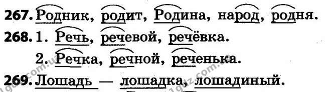 267-269 — ГДЗ Русский язык 4 класс Самонова, Стативка 2015