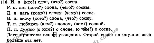 116 — ГДЗ Русский язык 4 класс Сильнова, Каневская 2015