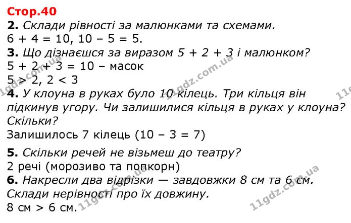 2. Склади рівності за малюнками та схемами. — ГДЗ Математика 1 клас Лишенко 2018