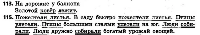 113-115 — ГДЗ Русский язык 4 класс Самонова, Стативка 2015