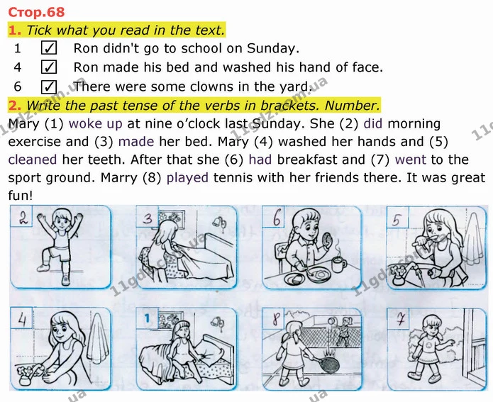 1. Tick what you read in the text. — ГДЗ зошит Англійська мова 3 клас Косован (Карпюк)