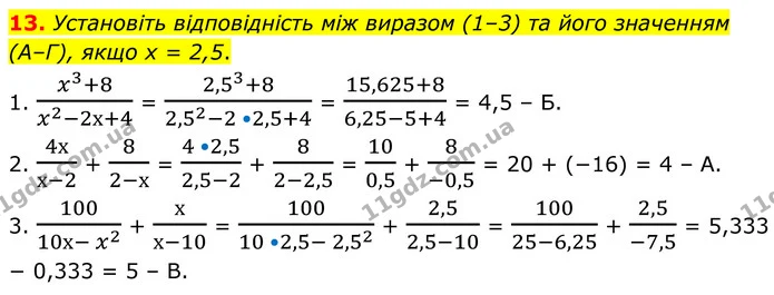 №1 (13) — ГДЗ Алгебра 8 клас Істер — ГДЗ Алгебра 8 клас Істер