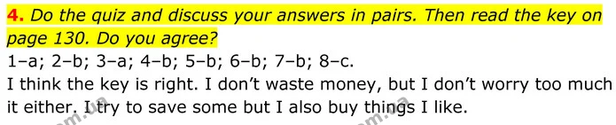 4. Do the quiz and discuss your answers in pairs. Then read the key on — ГДЗ Англійська мова 8 клас Стайрінг (Prepare)