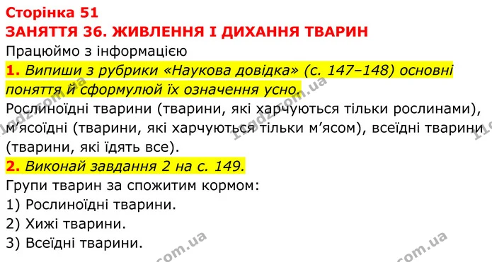 1. Випиши з рубрики «Наукова довідка» (с. 147–148) основні поняття й сформулюй їх означення усно. — ГДЗ робочий зошит Пізнаємо природу 5 клас Коршевнюк
