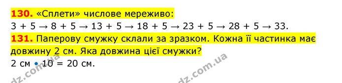 130. «Сплети» числове мереживо: — ГДЗ Математика 3 клас Будна 1-2 ч.