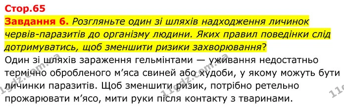 Стор. 65 — 6 — ГДЗ Робочий зошит біологія 8 клас Мирна — ГДЗ Робочий зошит біологія 8 клас Мирна