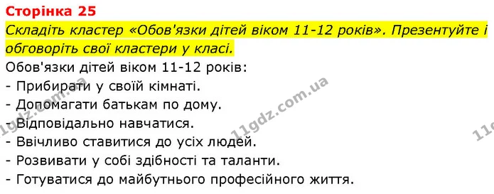 Стор. 25 — 8 — ГДЗ Етика 6 клас Давидюк — ГДЗ Етика 6 клас Давидюк