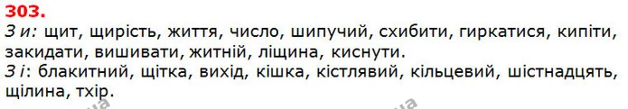 303. — ГДЗ Українська мова 5 клас Глазова 2018