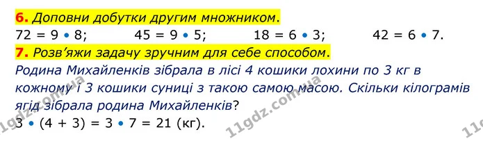 6. Доповни добутки другим множником. — ГДЗ Математика 3 клас Логачевська 1-2 ч.