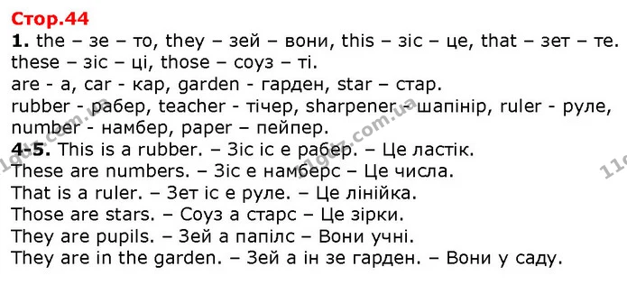 1. the – зе – то, they – зей – вони, this – зіс – це, that – зет – те. — ГДЗ Англійська мова 2 клас Карпюк 2019