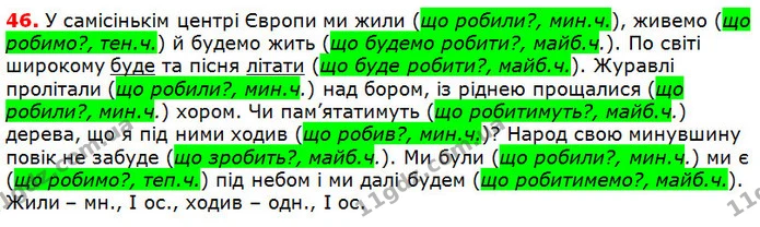 46 — ГДЗ Українська мова 5 клас Глазова 2018 — ГДЗ Українська мова 5 клас Глазова 2018