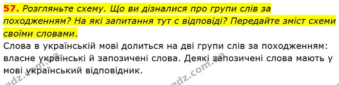 57. За словником омонімів дайте відповіді на запитання–загадки. — ГДЗ Українська мова 5 клас Голуб
