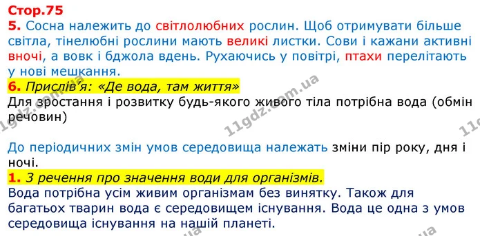 6. Прислів’я: «Де вода, там життя» — ГДЗ Робочий зошит Природознавство 5 клас Коршевнюк