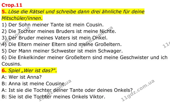 5. Lies Leons Beitrag im Lehrbuch (S. 20, Üb. 6) und stimme für eine Haushaltsaktivität. — ГДЗ робочий зошит Німецька мова 8 клас Сотникова