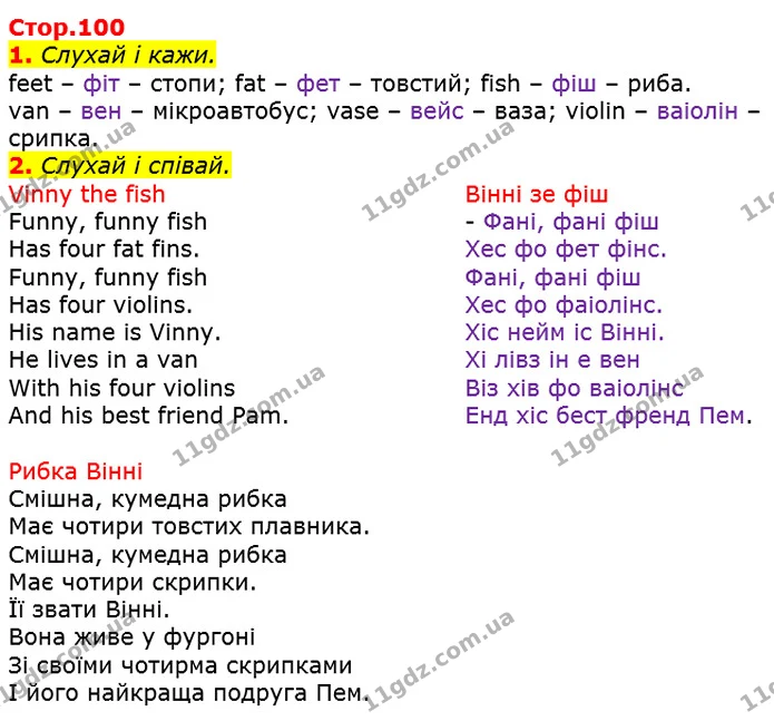 1. Слухай і кажи. — ГДЗ Англійська мова 2 клас Мітчелл