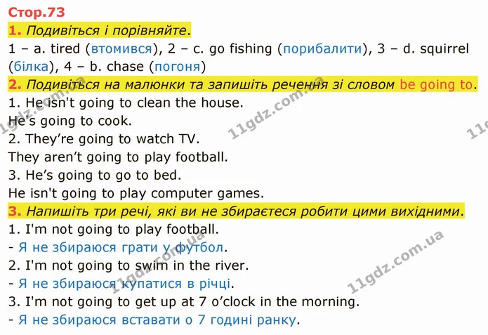 1. Подивіться і порівняйте. — ГДЗ Зошит Англійська мова 4 клас Мітчелл