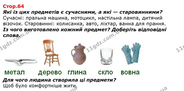 Які із цих предметів є сучасними, а які — старовинними? — ГДЗ Я досліджую світ 1 клас Гільберг